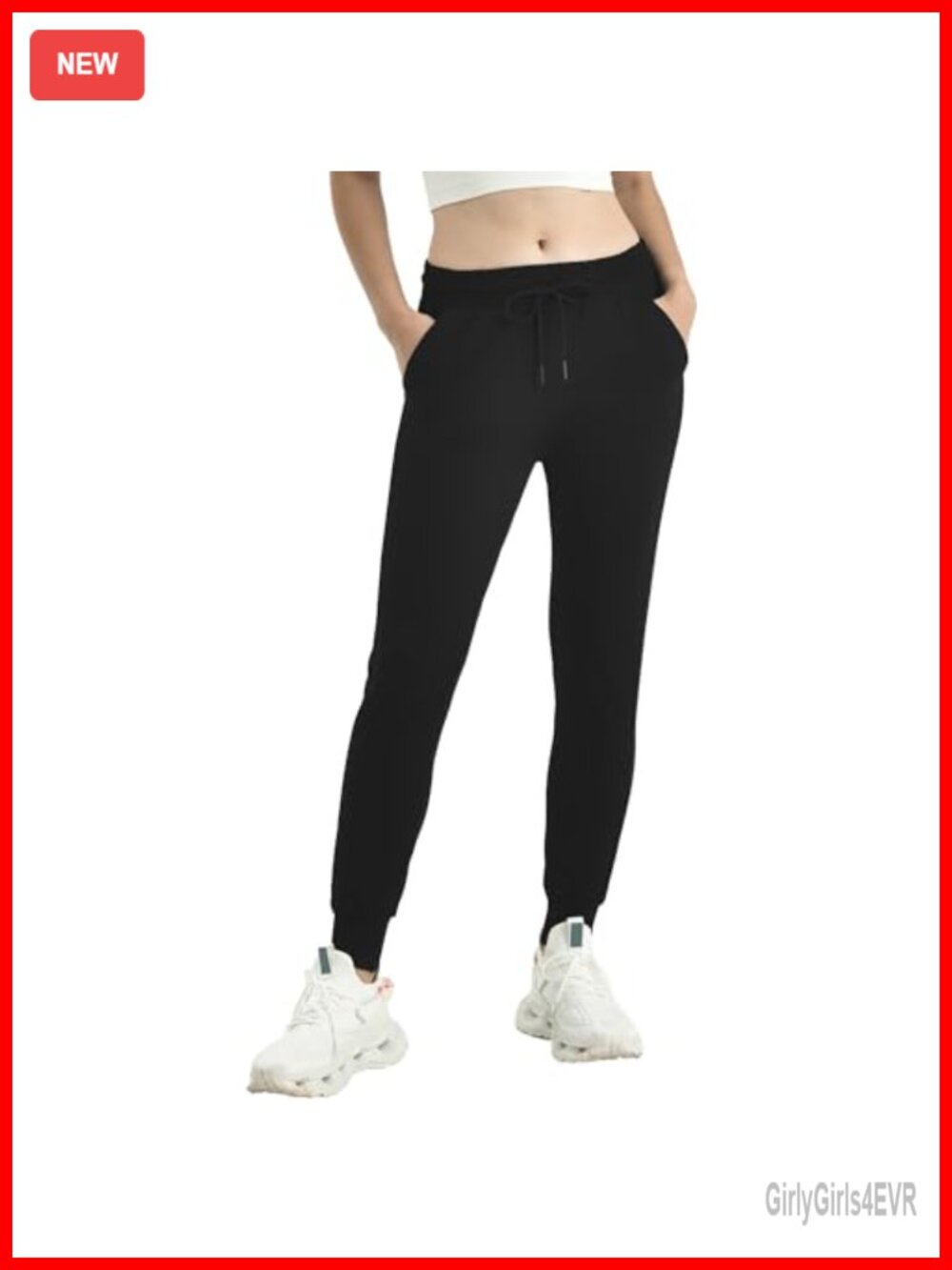 Women's Joggers with Pockets Yoga Lounge Sweatpants Polyester Spandex Tapered